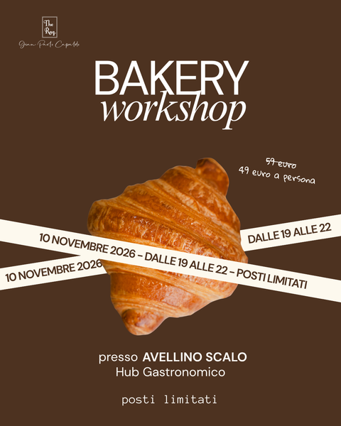 Bakery Workshop – 10 Novembre 2026 · Avellino Scalo
